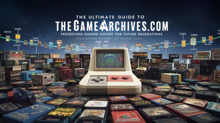 The Ultimate Guide to TheGameArchives.com: Preserving Gaming History for Future Generations