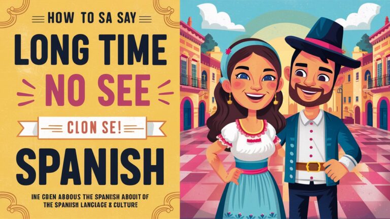 How to Say "Long Time No See" in Spanish: A Comprehensive Guide