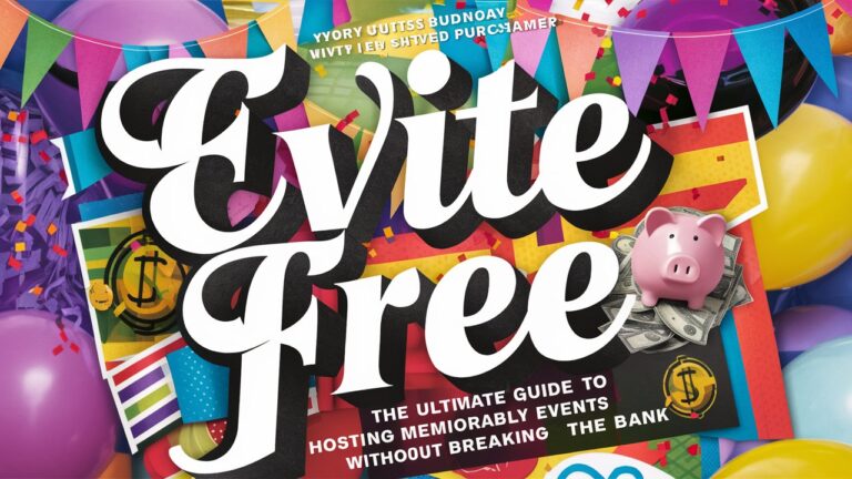 Evite Free: The Ultimate Guide to Hosting Memorable Events Without Breaking the Bank