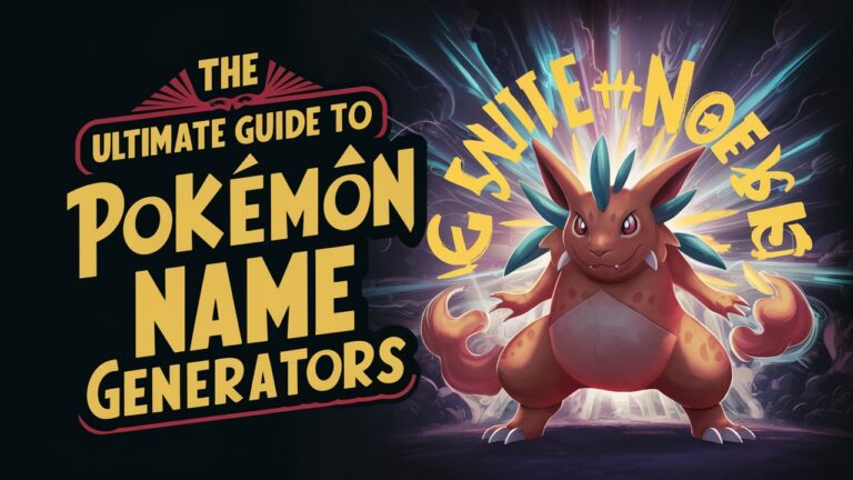 The Ultimate Guide to Pokemon Name Generators: Crafting the Perfect Creature Identity