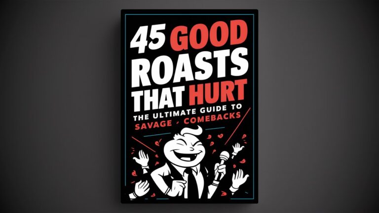 45 Good Roasts That Hurt: The Ultimate Guide to Savage Comebacks